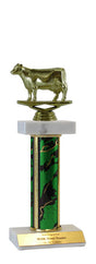 Cow Deluxe Double Marble Trophy
