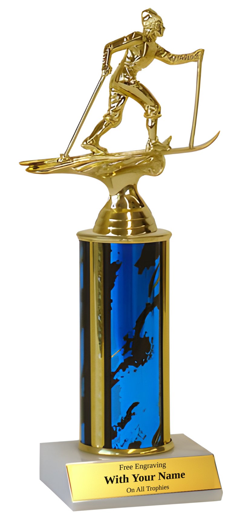 Cross Country Skiing Column Trophy
