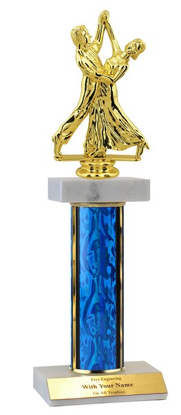 Couples Dance Deluxe Double Marble Trophy