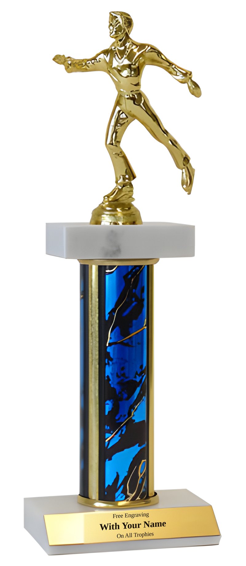 Figure Skating Deluxe Double Marble Trophy