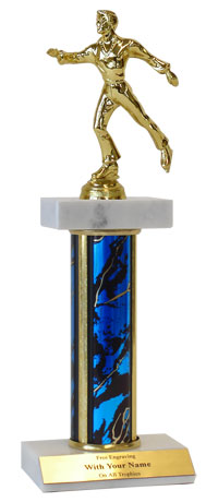 Figure Skating Deluxe Double Marble Trophy