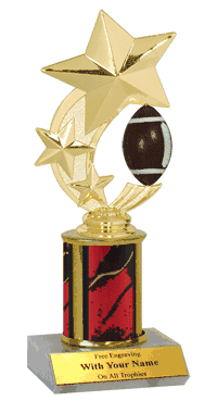 Spinner Football Trophy with Column