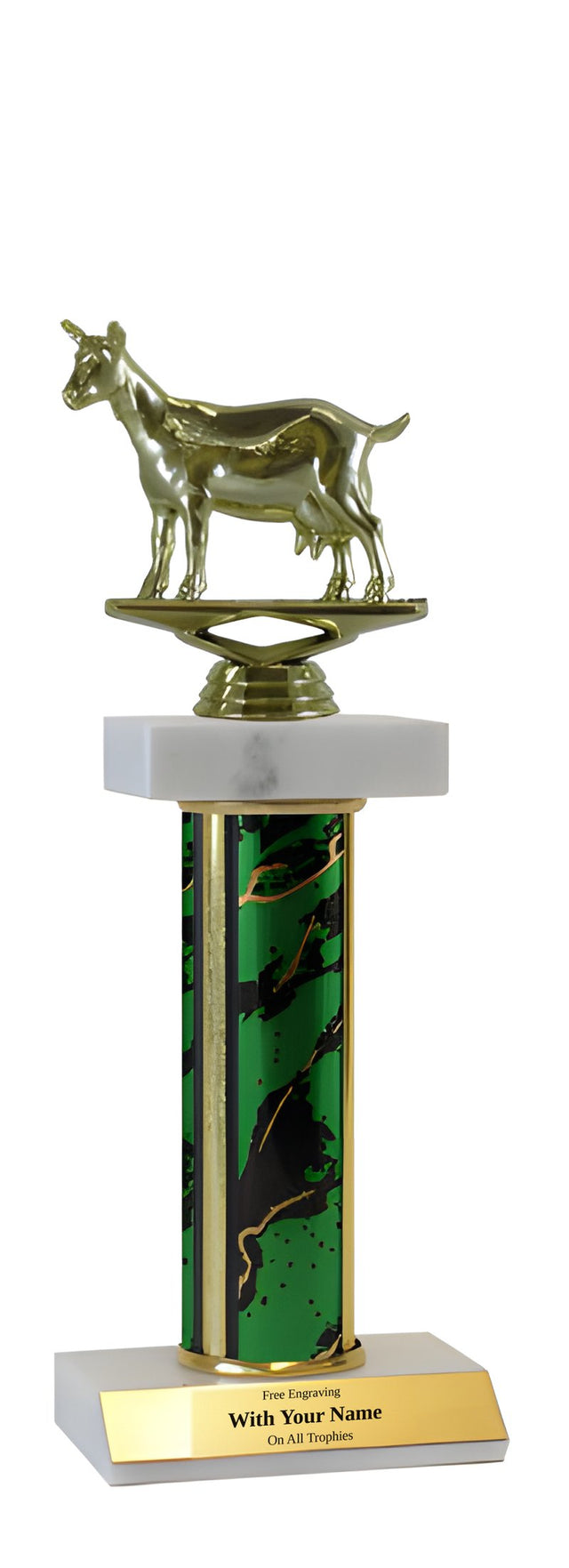 Goat Deluxe Double Marble Trophy