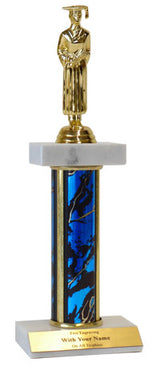 Graduation Deluxe Double Marble Trophy