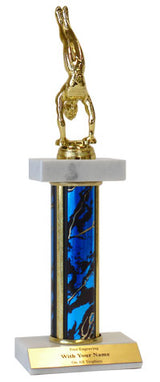 Gymnastics Deluxe Double Marble Trophy