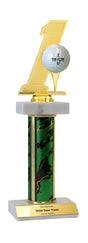 Hole-in-One Deluxe Double Marble Trophy