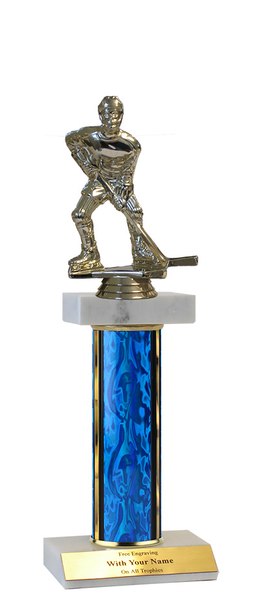 Hockey Deluxe Double Marble Trophy