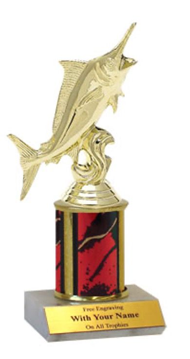 Marlin Fishing Column Trophy