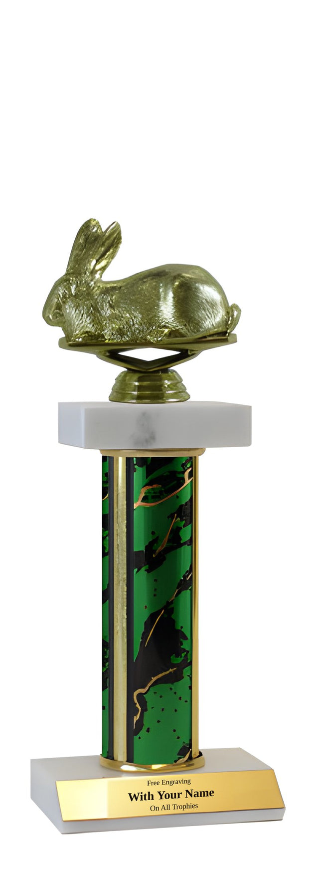 Rabbit Deluxe Double Marble Trophy