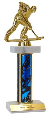 Roller Hockey Deluxe Double Marble Trophy