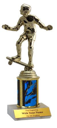 Skateboarding Column Trophy