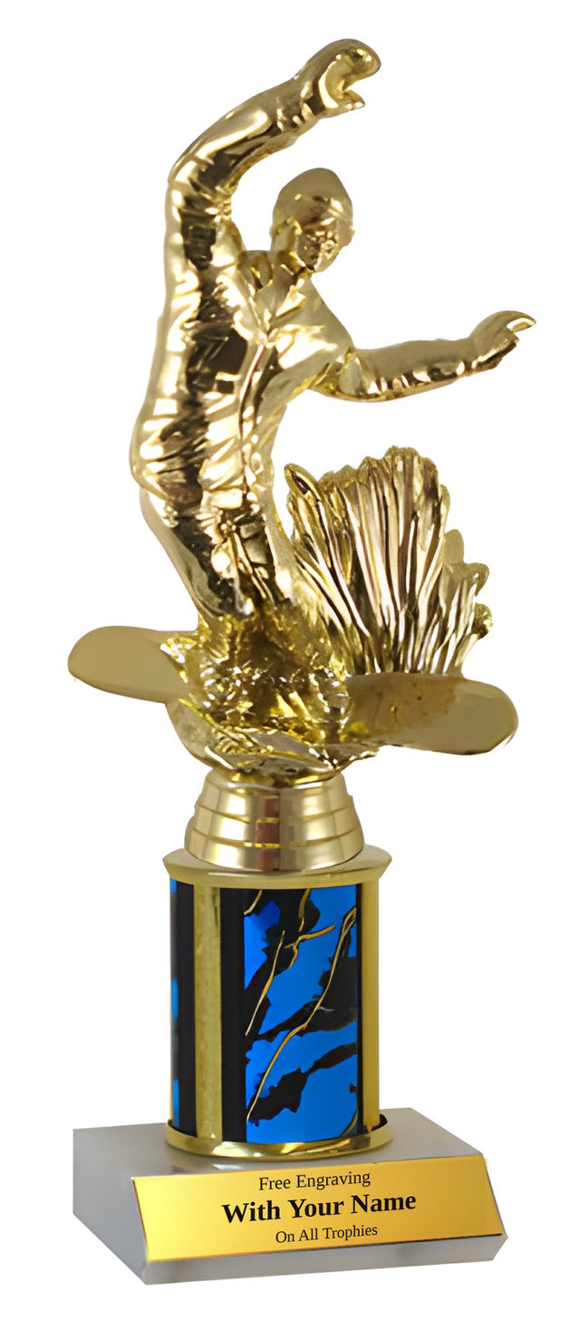 Snowboarding Column Trophy