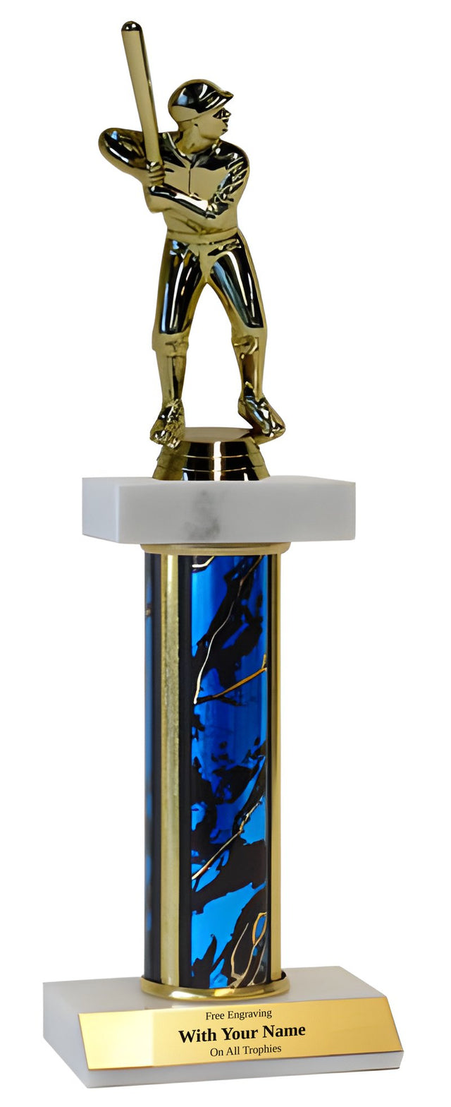 Softball Deluxe Double Marble Trophy