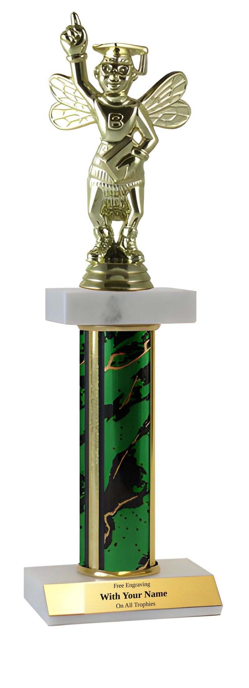 Spelling Bee Deluxe Double Marble Trophy