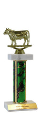 Steer Deluxe Double Marble Trophy