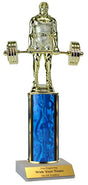 Weightlifting Column Trophy