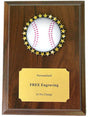 Holographic Baseball Insert Plaque