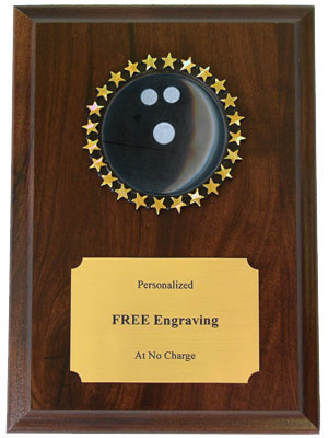 Bowling Holographic Insert Plaque