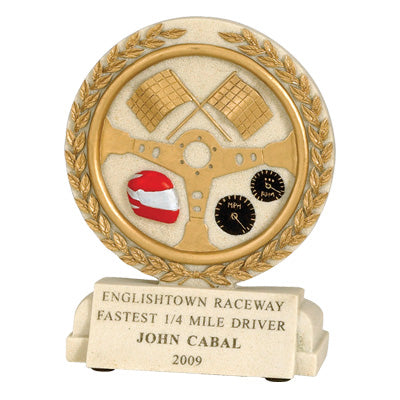 Racing Cast Stone Trophy