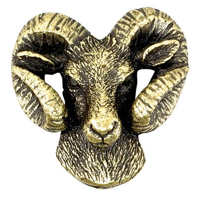Ram Mascot Antique Brass Lapel Pins