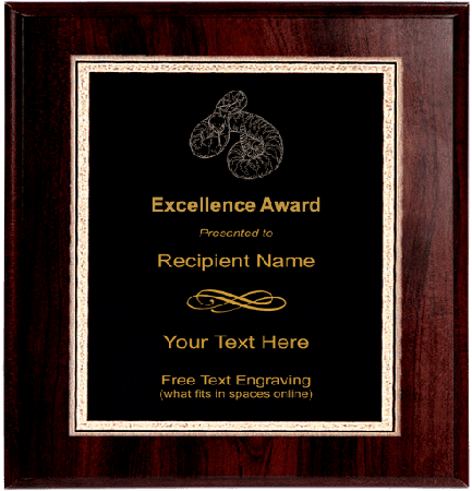Rattlesnake Mascot Plaque