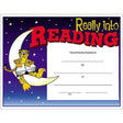 "Really Into Reading" Certificate