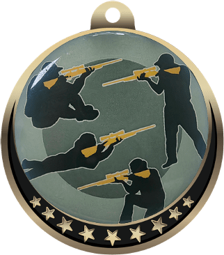 Rifle Shooting Insert Medal