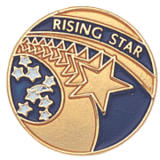 Rising Star Lapel Pin