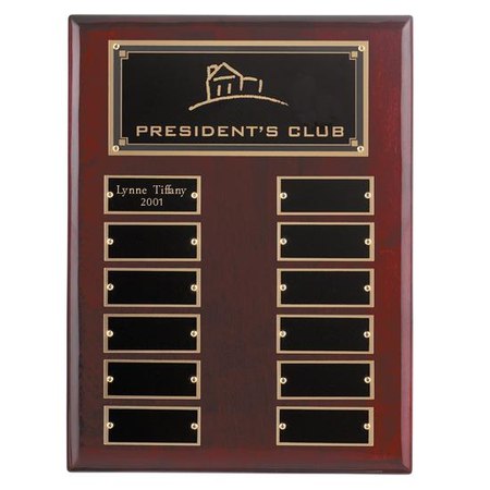 Rosewood Piano Finish Perpetual Plaque