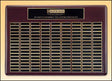 Rosewood Finish Perpetual Plaques