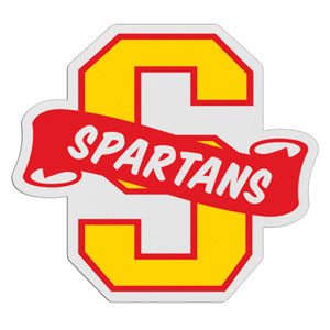 S-Shaped Mascot Badge with Choice of Back