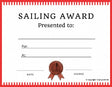 Sailing Award Certificate - Free Template