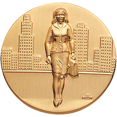 Sales Lady Litho Medal Insert