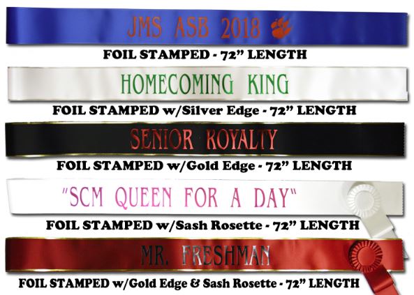 Custom Parade and Pageant Sash
