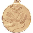 Scholastic Achievement - 2 Inch Diamond Cut Edge Medal with Ribbon