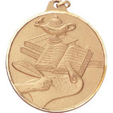 Scholastic Achievement - 2 Inch Diamond Cut Edge Medal with Ribbon