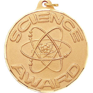 2" Diamond Cut Edge Medal with Ribbon - Science Award