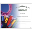 Colorful Science Award Certificate