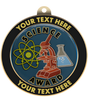 Science Insert Medal with Personalized Rim