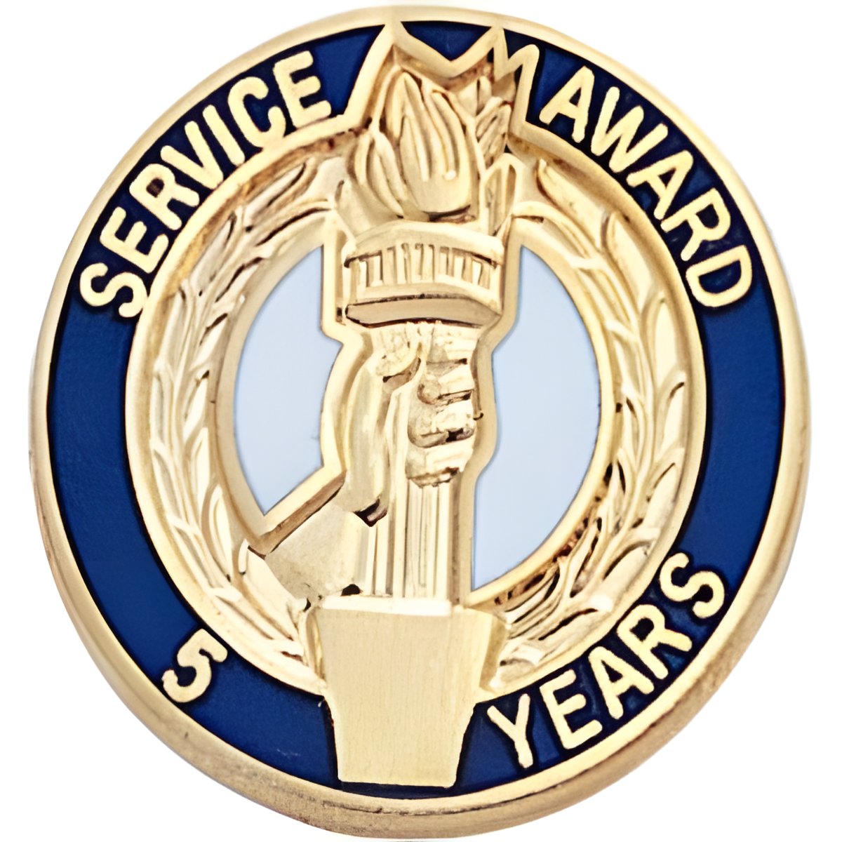 Service Anniversary Pins with Torch