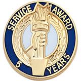 Service Anniversary Pins with Torch