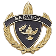 Gold Academic Service Pin