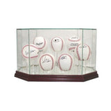 Seven Baseball Glass Display Case