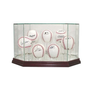 Seven Baseball Glass Display Case
