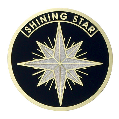 Shining Star Medal Insert (Etched)