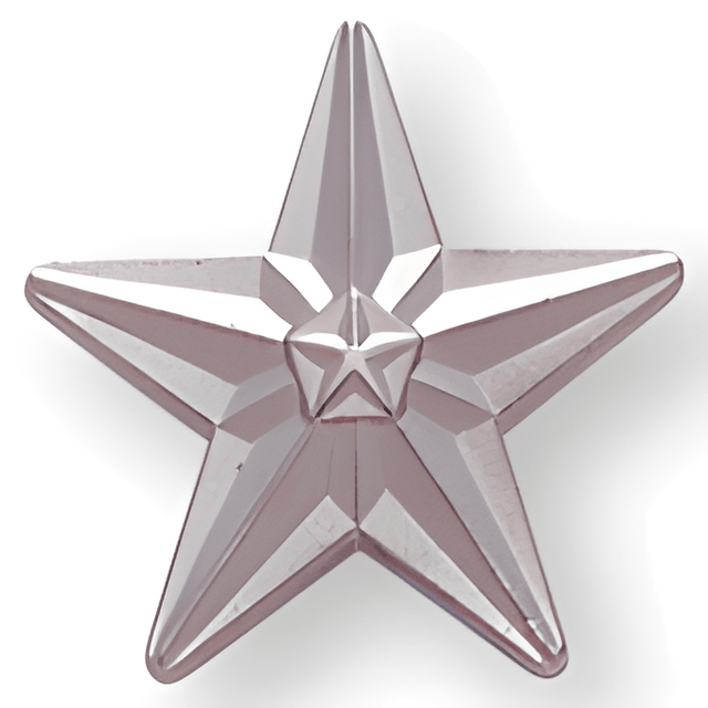 Silver Stars - 3/4 Inch