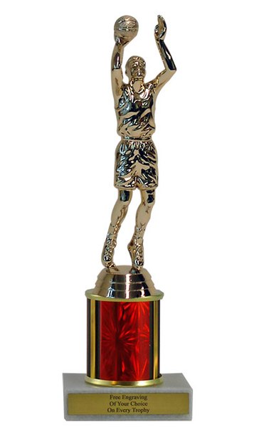 Basketball Budget Column Trophy