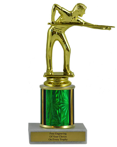 Billiards Budget Column Trophy