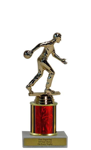 Bowling Budget Column Trophy