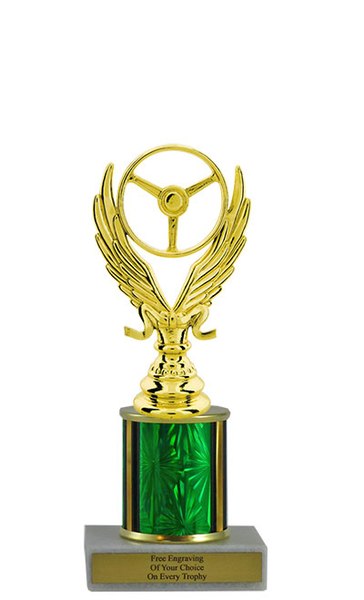 Winged Wheel Budget Column Trophy